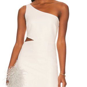 Bardot Jenna One Shoulder Dress in Orchid White